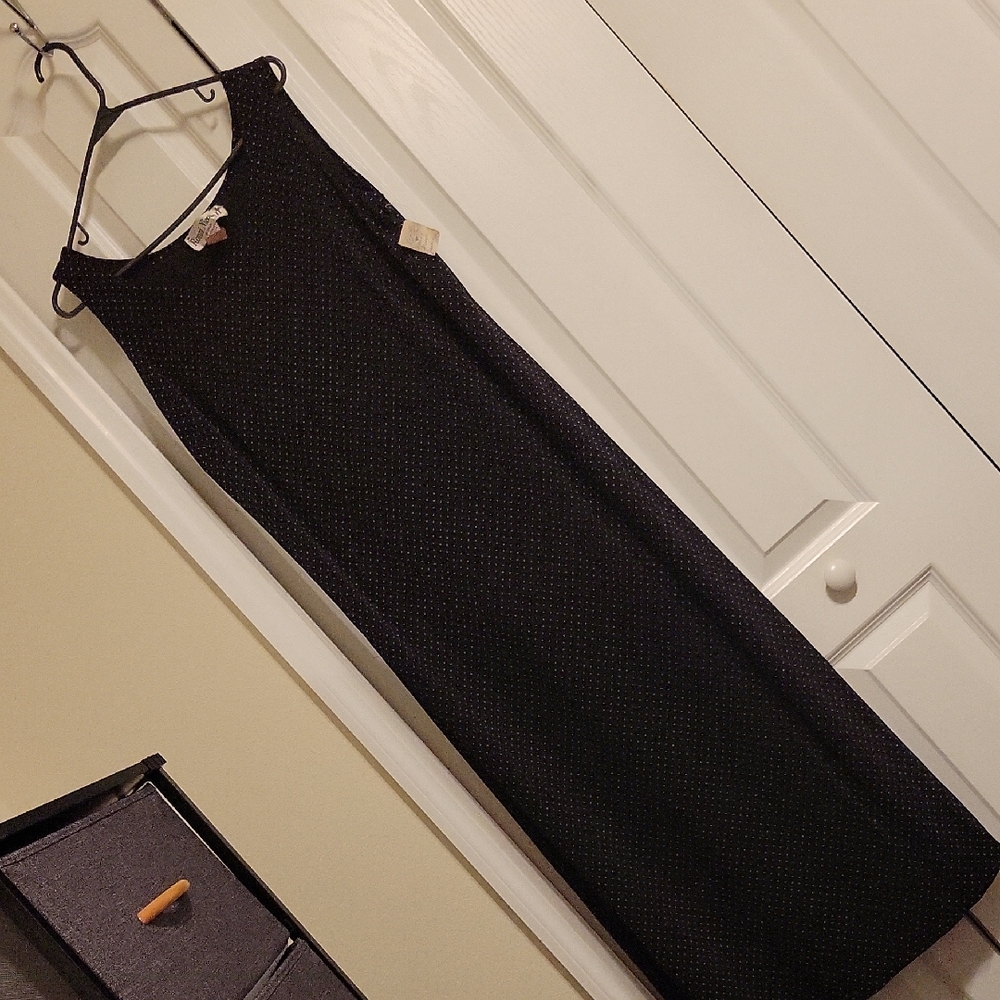 Vintage Ronni Nicile II Elegant Black Sleeveless Dress Size 16